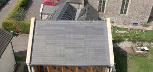 Pilton Church - solar slate installation