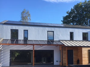 Solar panel and battery storage installation