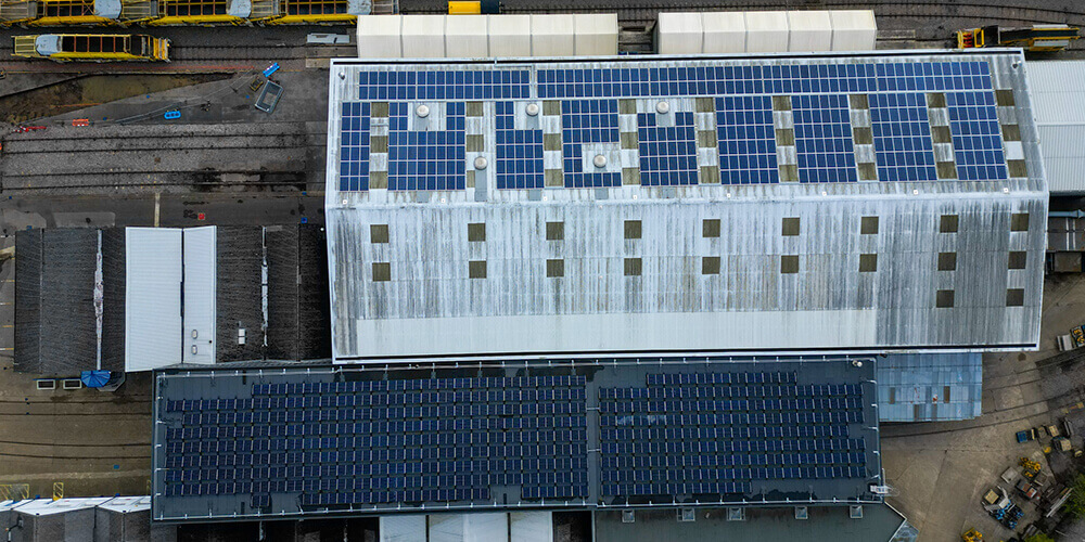 Plasser UK solar panels
