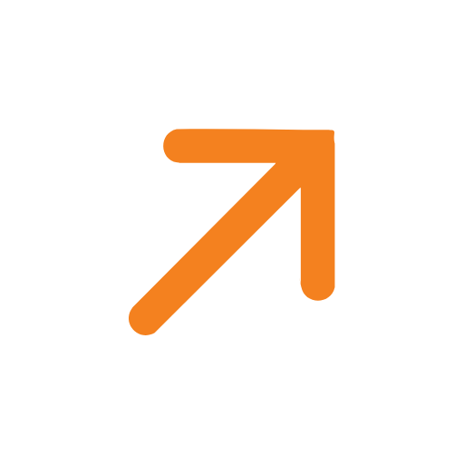 up arrow icon orange
