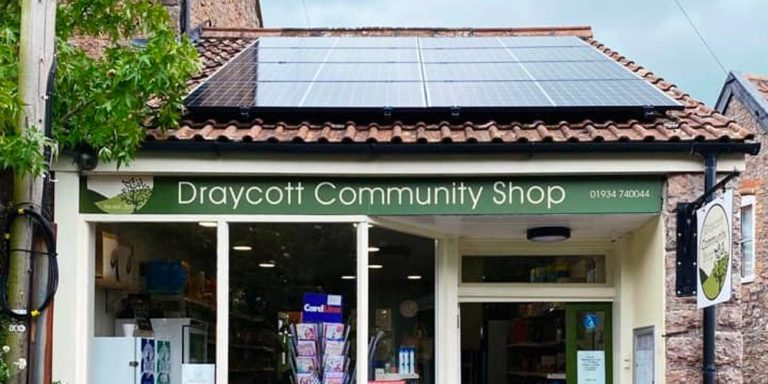 Draycott Community Shop solar panels