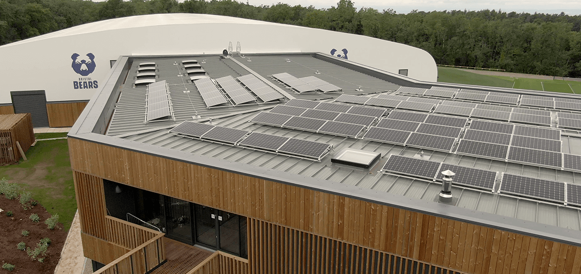 Sports Training Ground Bristol Bears Facility Solar Panels