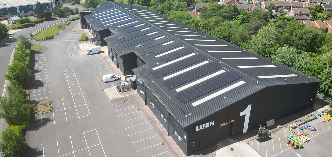 Lush solar PV panels