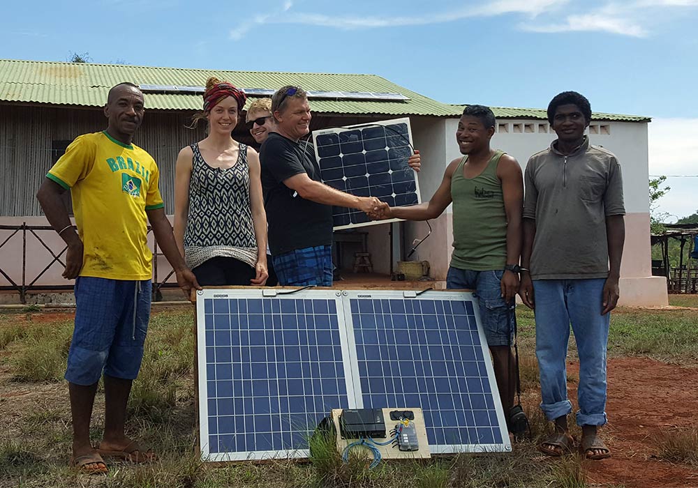 Madagascar solar charity project