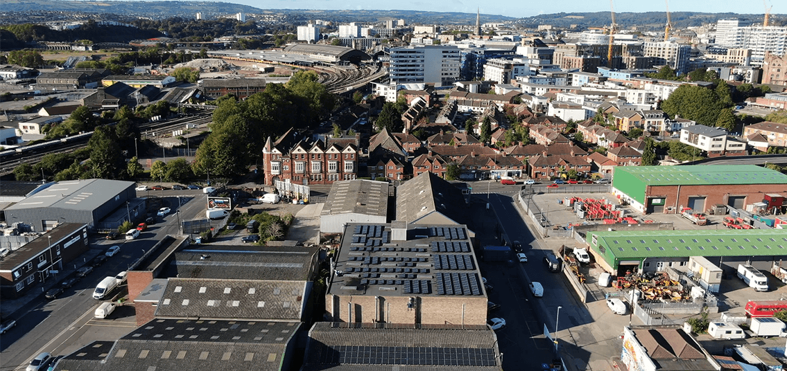Medical manufacturing company solar panel installation