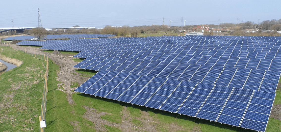 Moorhouse Lane Solar Park image of array