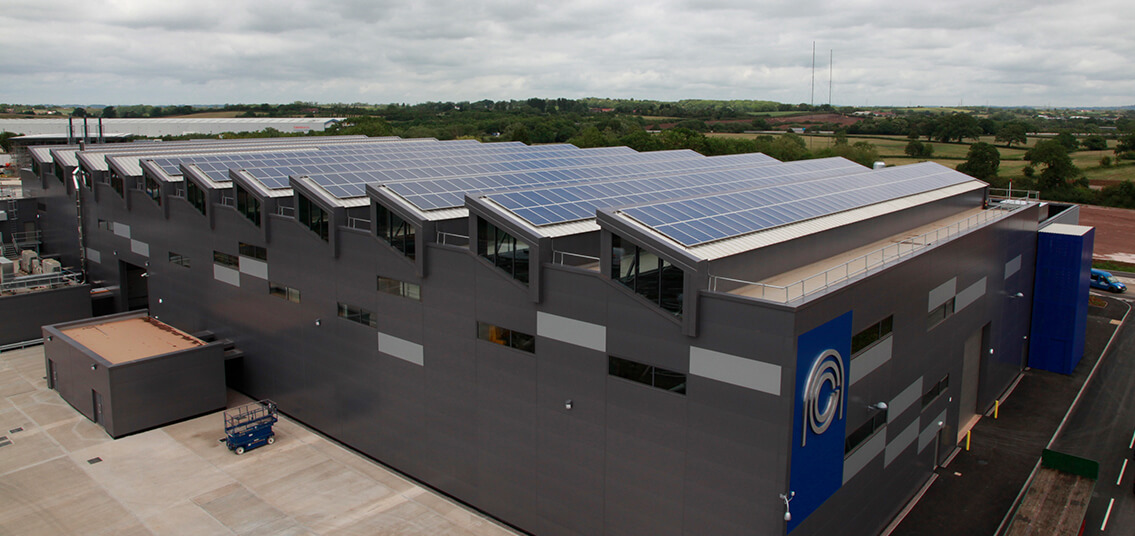 National Composites Centre solar panel system