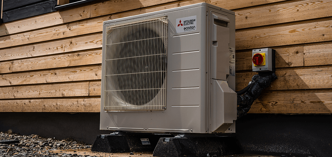 New build home airsource heat pump