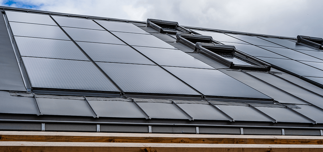 New build integrated solar panels