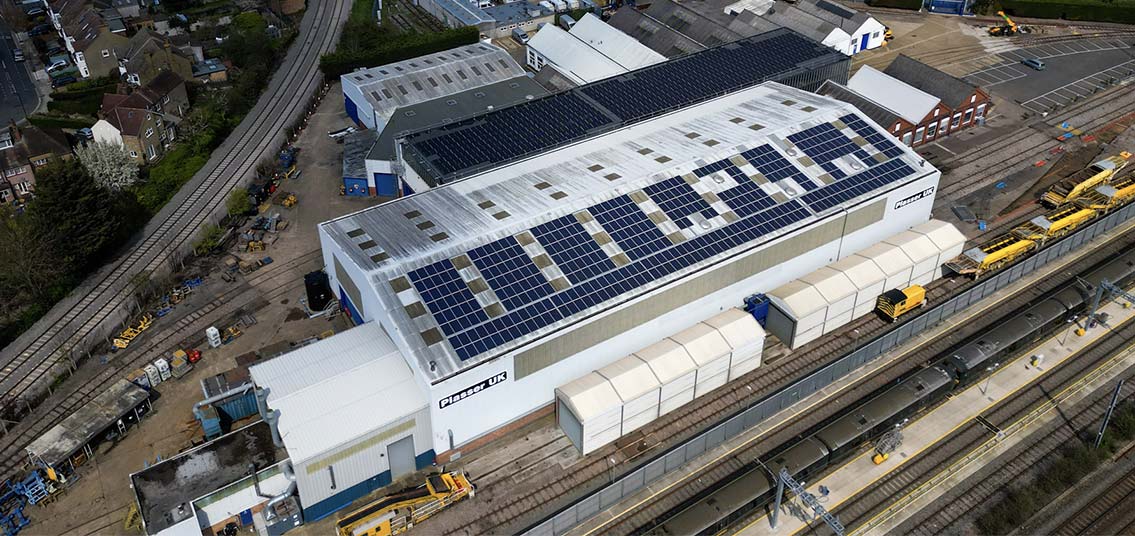 Plasser UK Solar manufacturing facility