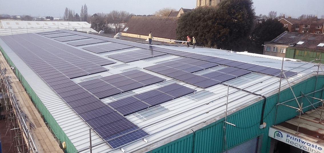 Printwaste solar panels