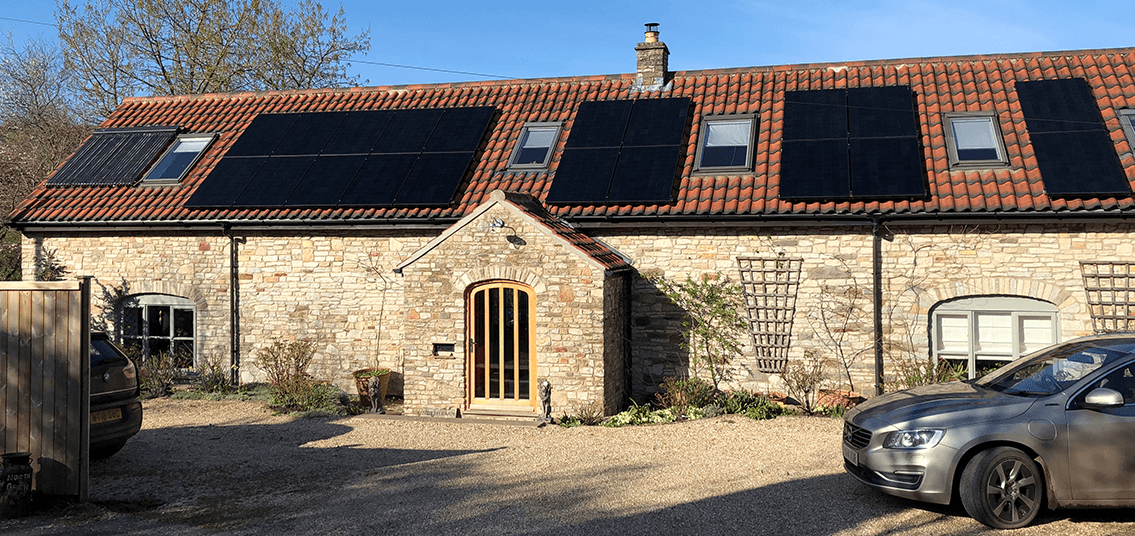 Residential solar panel project