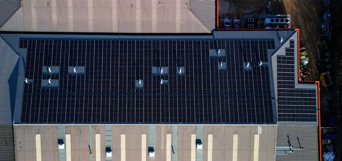 Solar panels Lidl supermarket