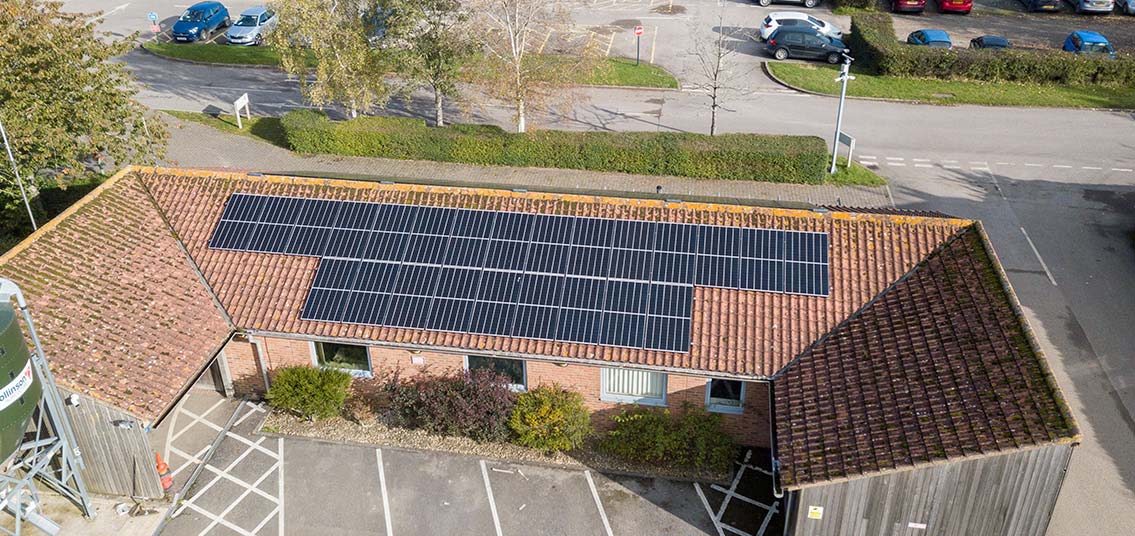 Wildfowl Wetland Trust WWT solar PV panels