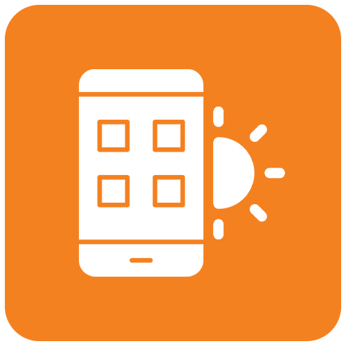 Solar panel benefit icons - monitor your energy via a smart app